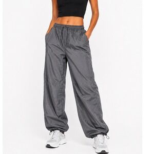 Luxe to Kill Women's Elastic Waist Drawstring Hem 100% Nylon Jogger Pants Size 4